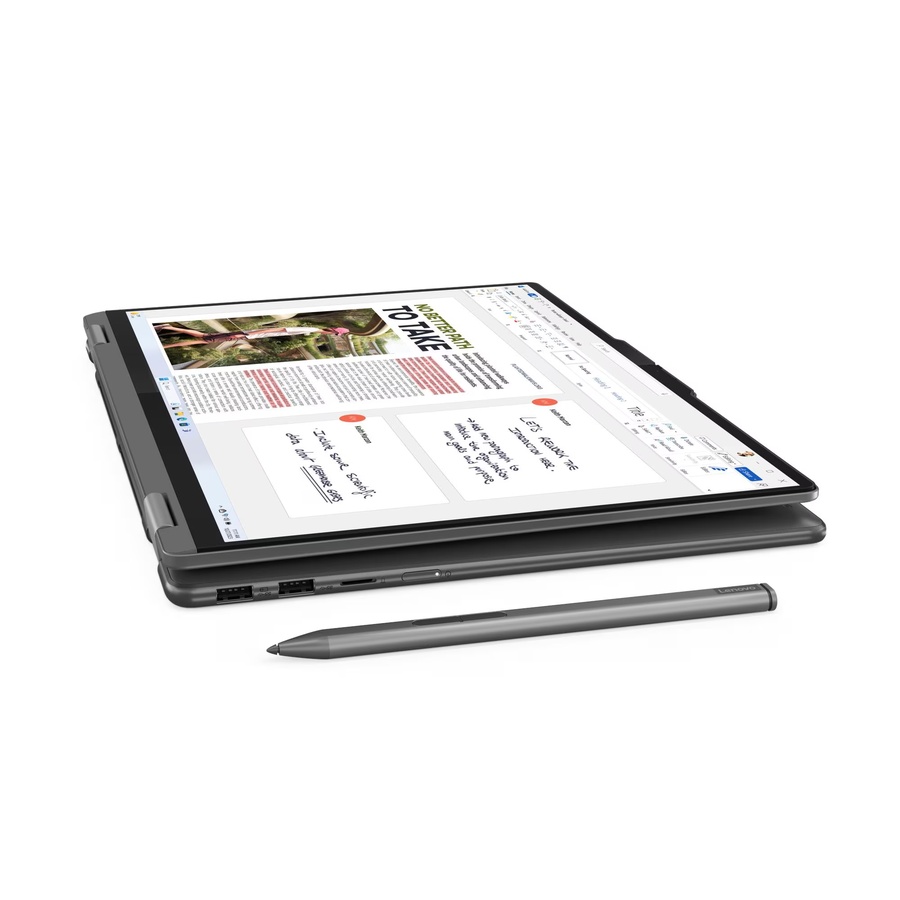 Lenovo YOGA 7 | Ultra 7 155U | 1TB SSD | 16GB RAM | 16" WUXGA IPS | מסך מגע | Windows 11 | מקלדת מוארת | אפור סערה | 3 שנות אחריות – תמונה 3
