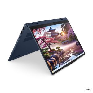Lenovo 5 מחשב היברידי | Ryzen AI 7 350 | 1TB SSD | 16GB RAM | 16" WUXGA | מסך מגע | Windows 11 | מקלדת מוארת | עט דיגיטלי 2 | כחול קוסמי | 3 שנות אחריות